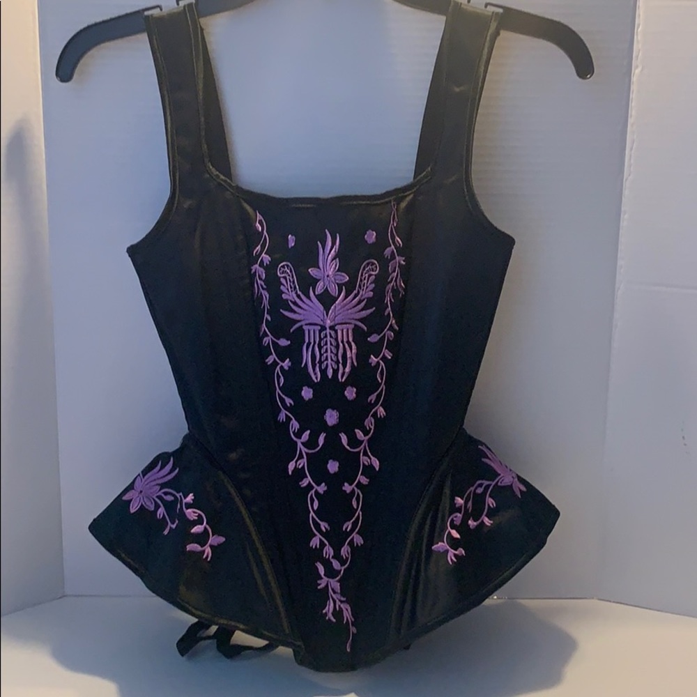 Black and Lavender Corset